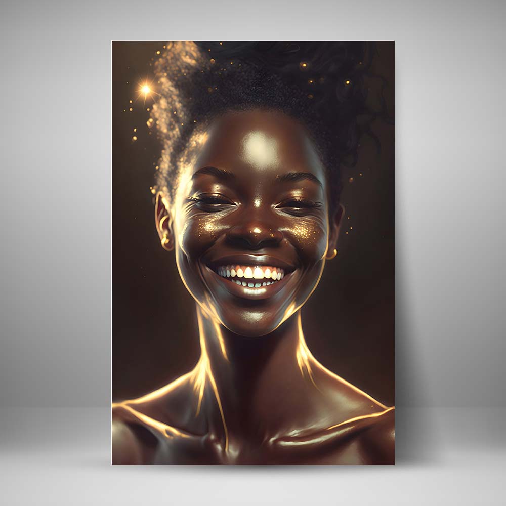 Afro - Dorado sonriente
