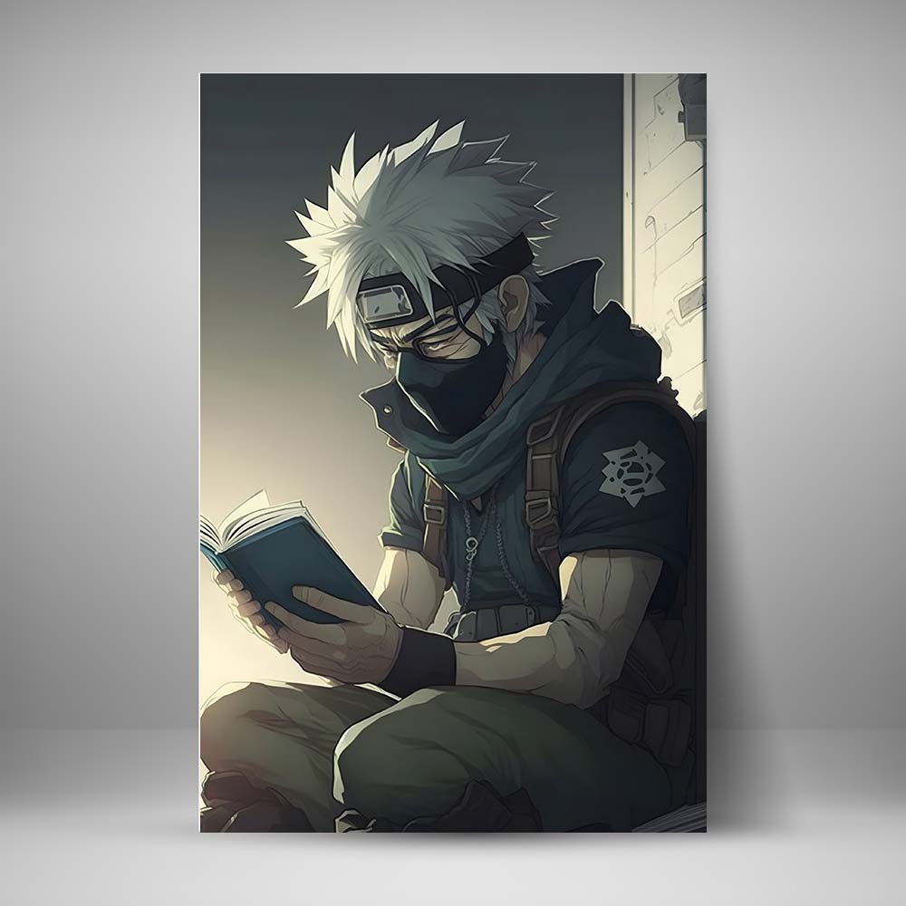 Anime ninja leyendo