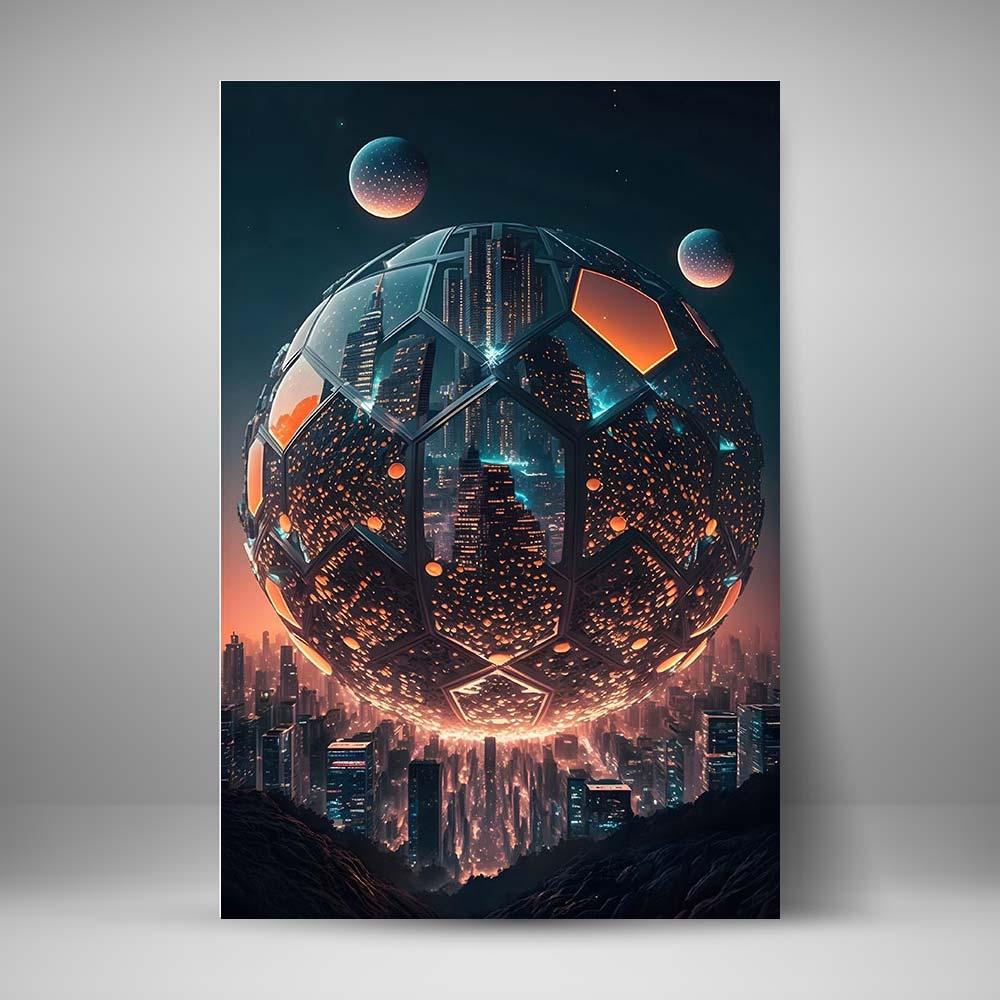 Cyberpunk - Esfera en la ciudad