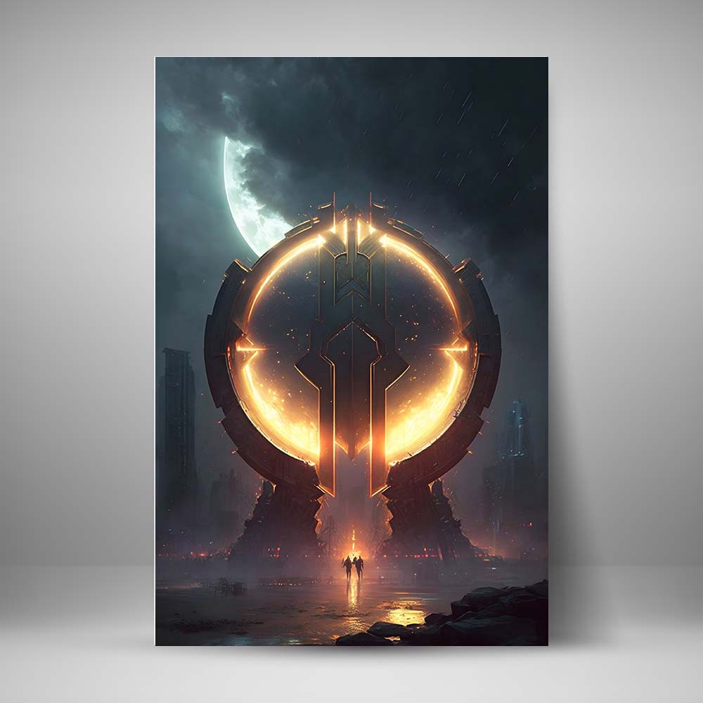 Cyberpunk - Portal dorado