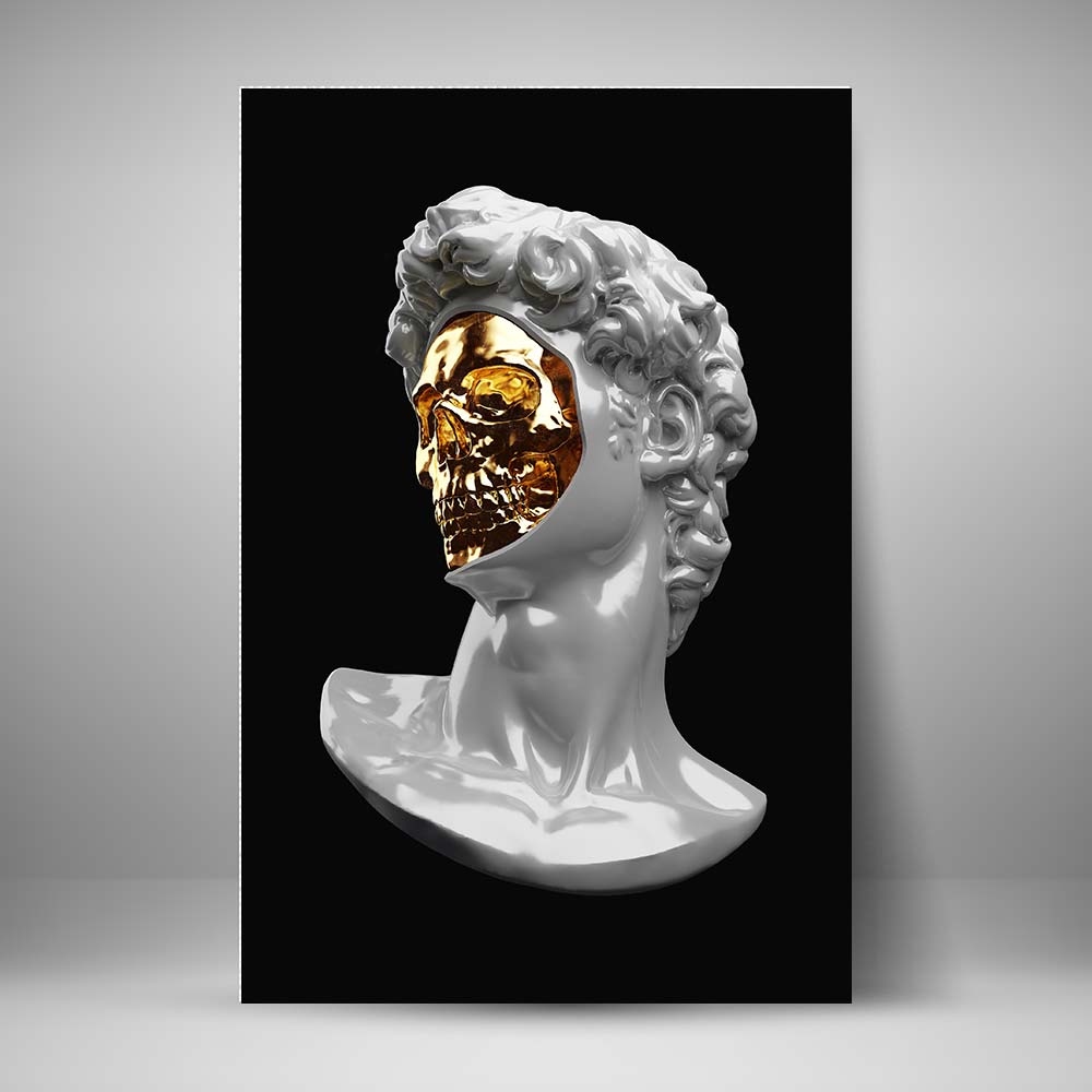 Esculturas Hipster - David Calavera de Oro