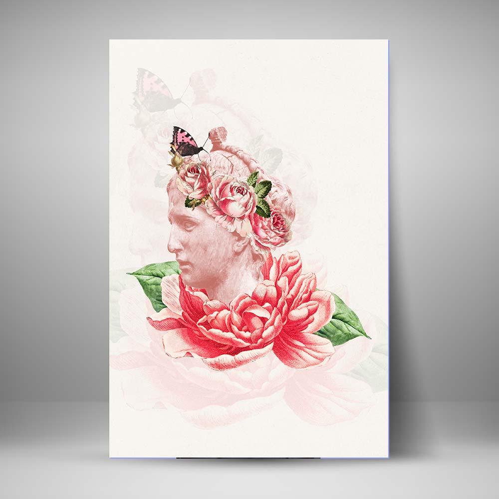 Esculturas Hipster - Rosa y Mariposa