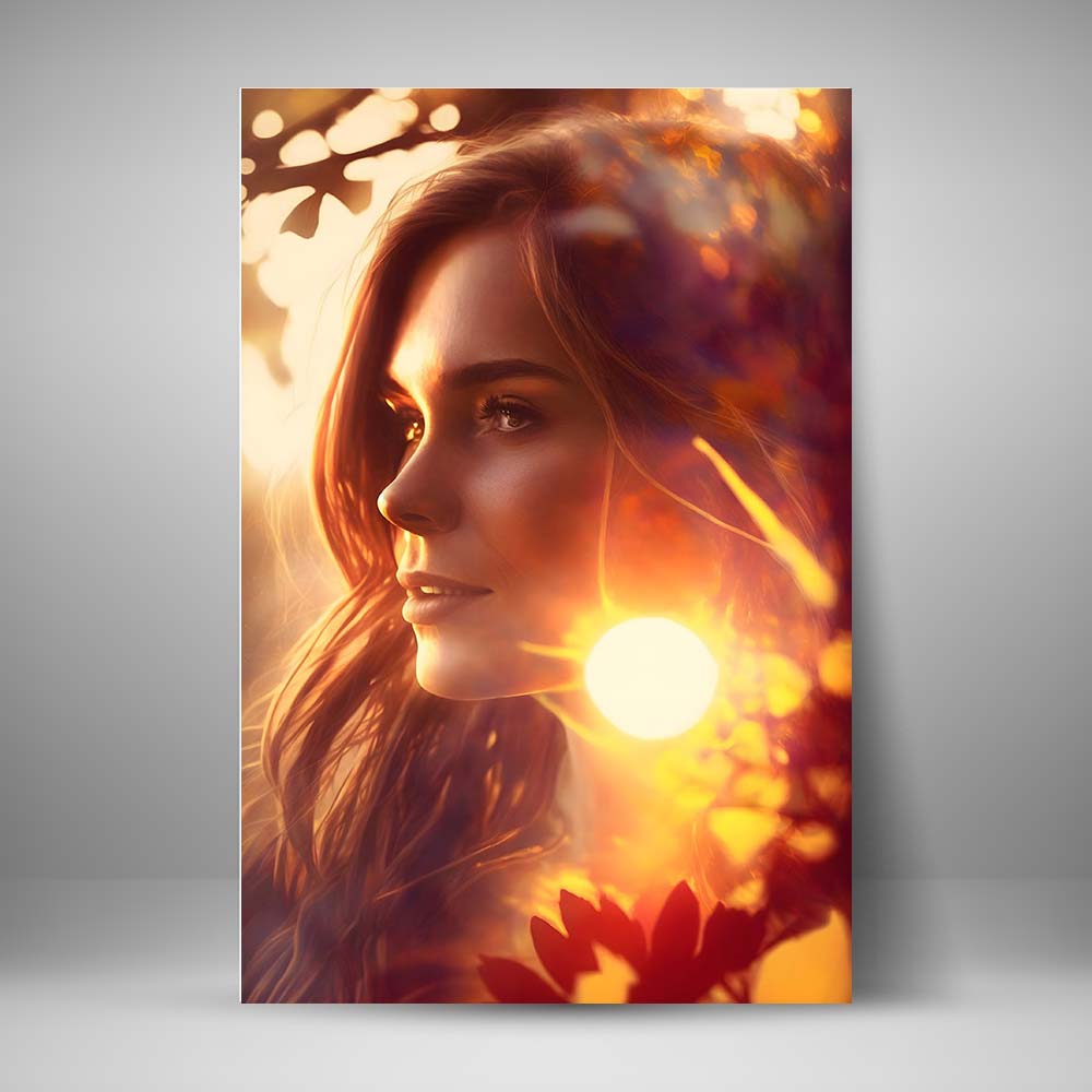 Fotografia Digital - Mujer en luz dorada