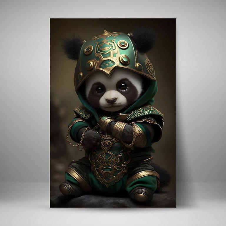 Fabelhafte Green Panda Mnster Fotosnull