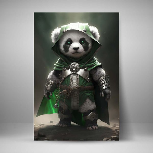 Fabelhafte Green Panda Mnster Fotosnull