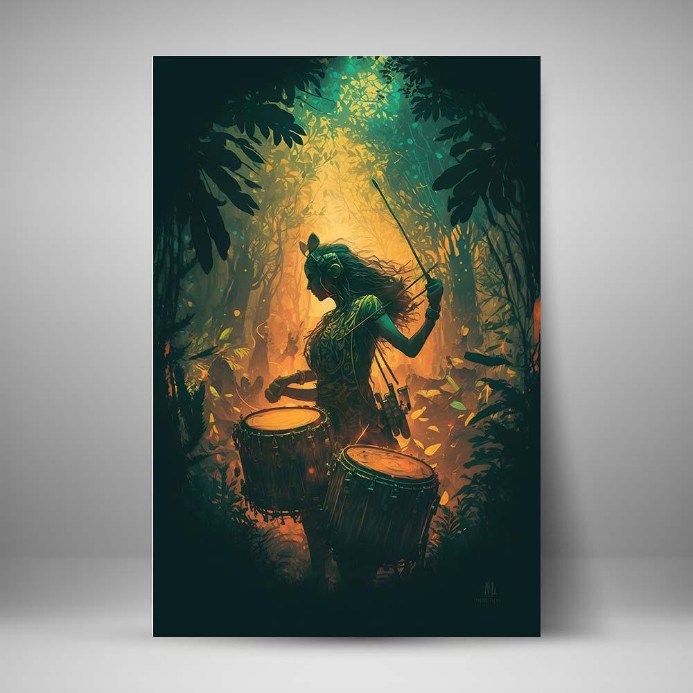 Jungla - Mujer con tambores