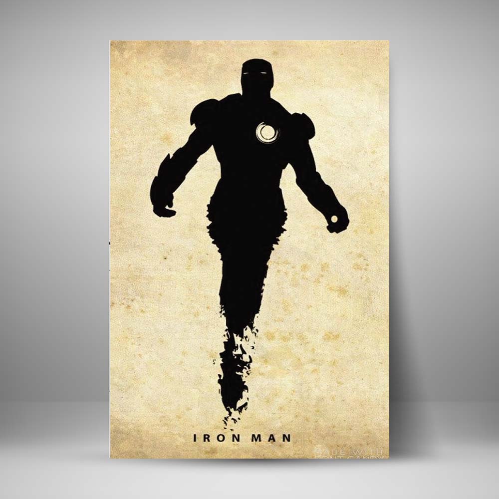 Poster Silueta Iron man