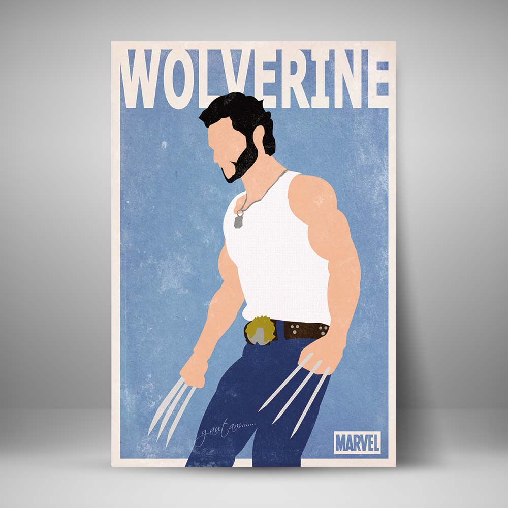 Poster minimalista Wolverine 2