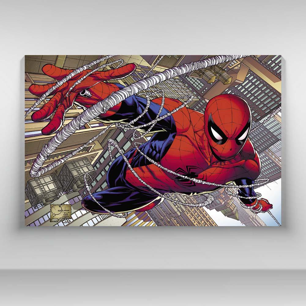 Spiderman en su telarana